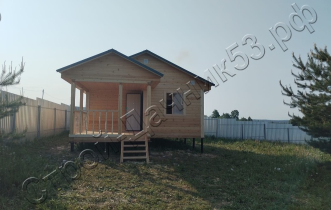 2 Брусовая баня  Б-30, 6х8м, 42 М², Калужская область, г. Жуков (8)